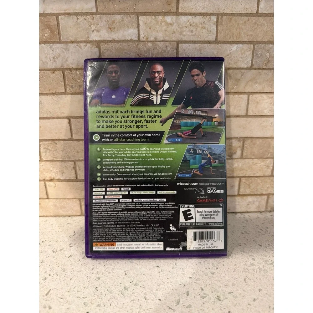 MiCoach Xbox 360 Fitness‎ Game